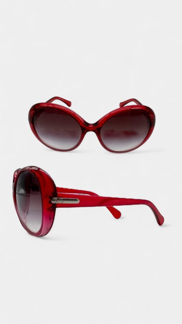 DOLCE & GABBANA - HAVANA OVAL SUNGLASSES - Image 2